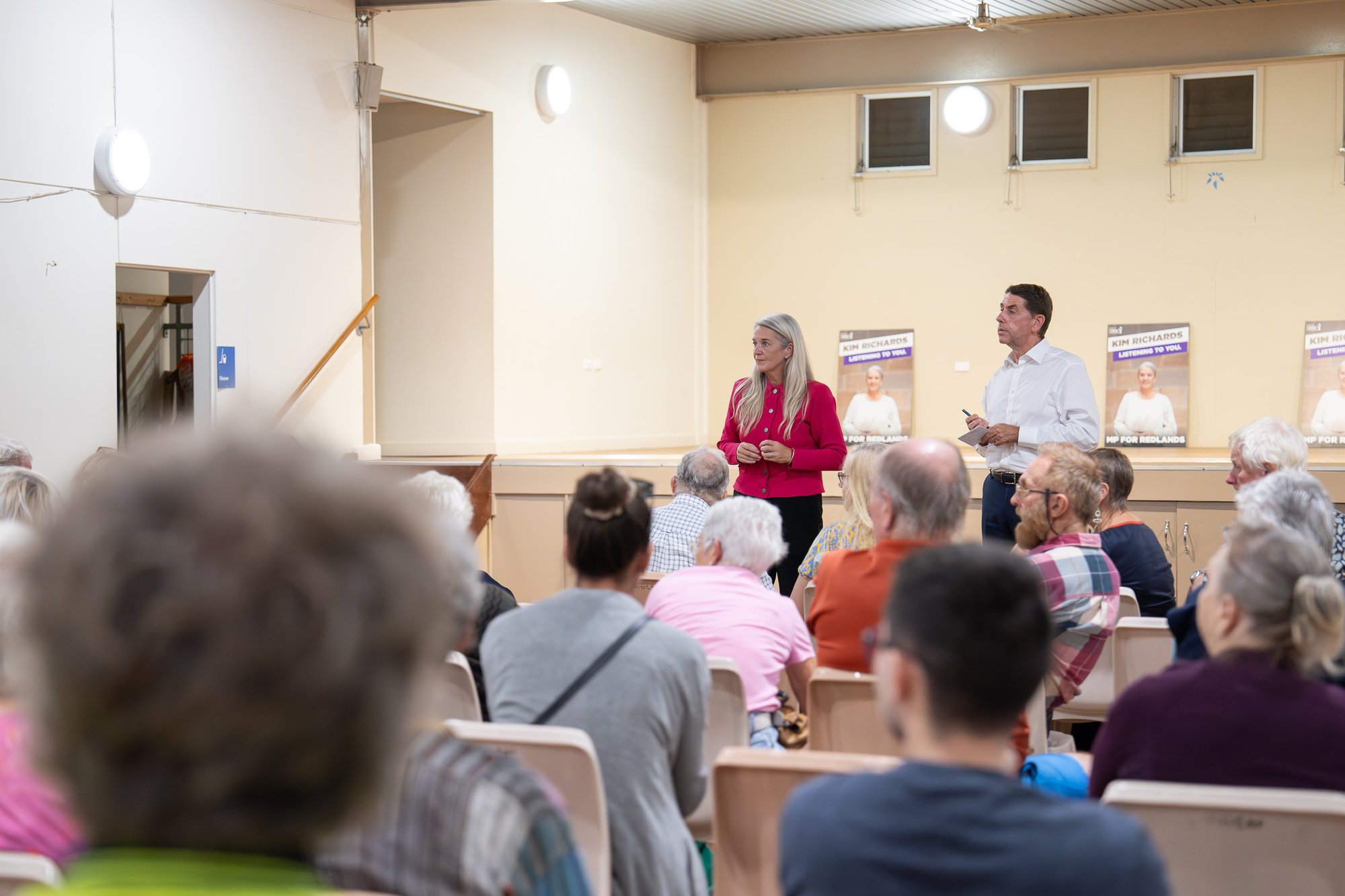 240423 Kim Richards MP and Deputy Premier Cameron Dick - Redlands COL Forum - Redland Bay Community Hall 31